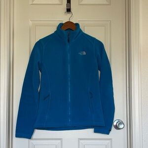 The North Face women’s FlashDry full-zip fleece – electric blue